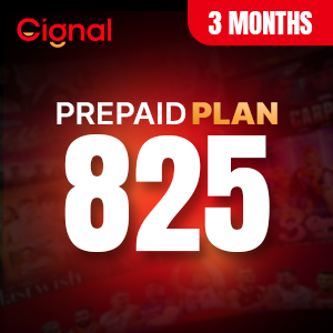 CIGNAL PREPAID PLAN (3 months) 825