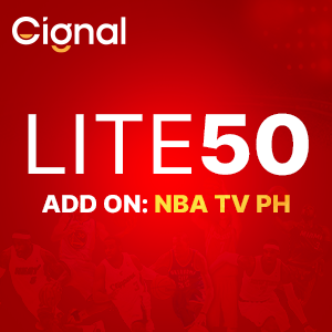 CIGNAL LITE ADD-ON: NBA TV PH 50
