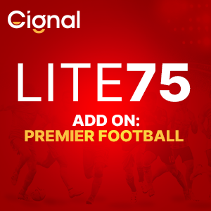 CIGNAL LITE ADD-ON: PREMIER FOOTBALL 75