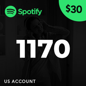 SPOTIFY 1770 for US account (USD 30)