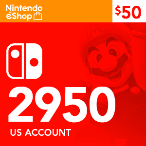 NINTENDO eSHOP 2950 for US account (USD 50)