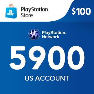 PLAYSTATION NETWORK 5900 for US account (USD 100)