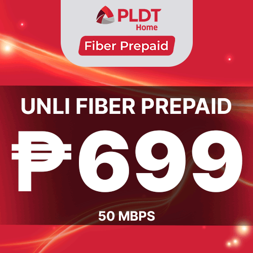 PLDT UNLI FIBER PREPAID 699 (50 MBPS)