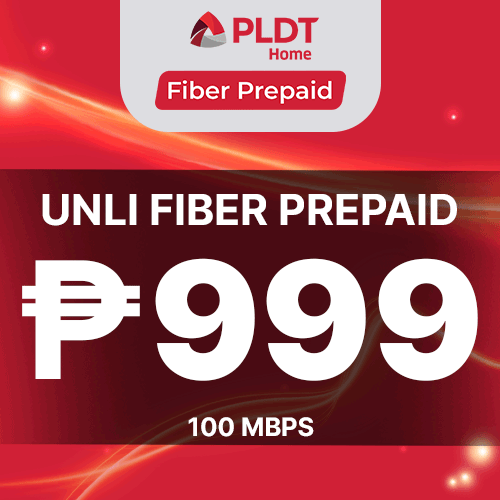 PLDT UNLI FIBER PREPAID 999 (100 MBPS)