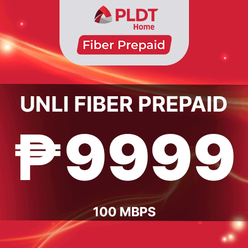 PLDT UNLI FIBER PREPAID 9999 (100 MBPS)