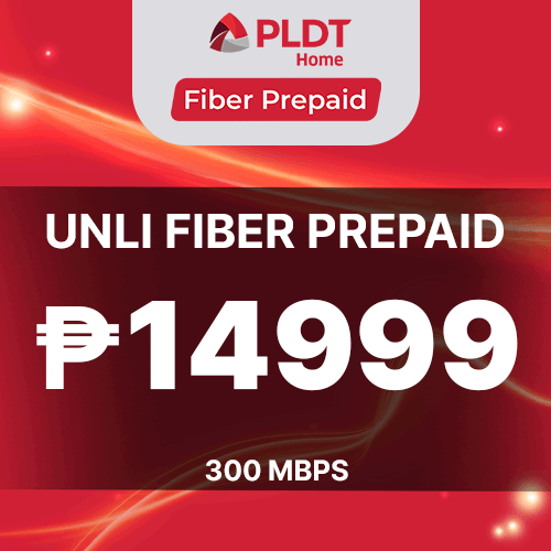 PLDT UNLI FIBER PREPAID 14999 (300 MBPS)