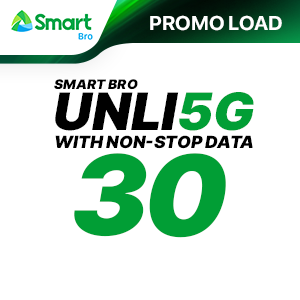 SMART BRO UNLI 5G with NON-STOP DATA 30