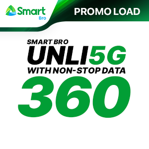 SMART BRO UNLI 5G with NON-STOP DATA 360