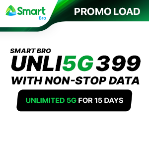 SMART BRO UNLI 5G with NON-STOP DATA 399
