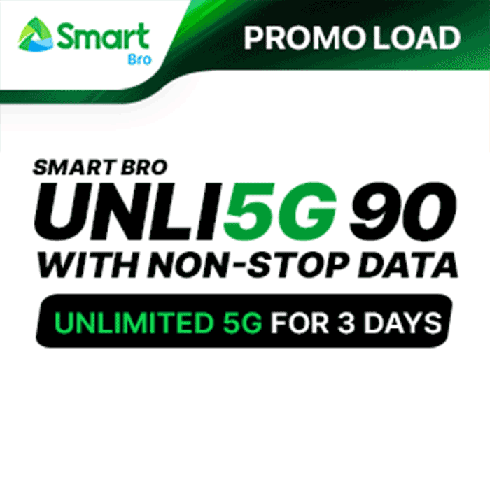 SMART BRO UNLI 5G with NON-STOP DATA 90